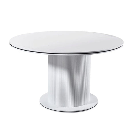 Eettafel Ocean rond wit-zwart