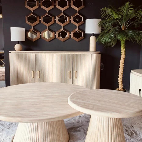 Salontafel - Travertine X Kimberly Rond