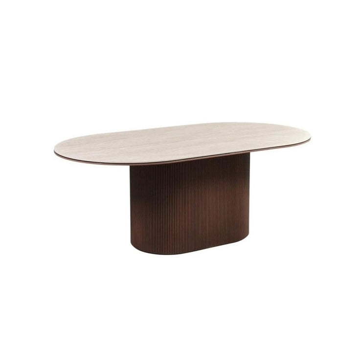 Eettafel - Aqua bruin