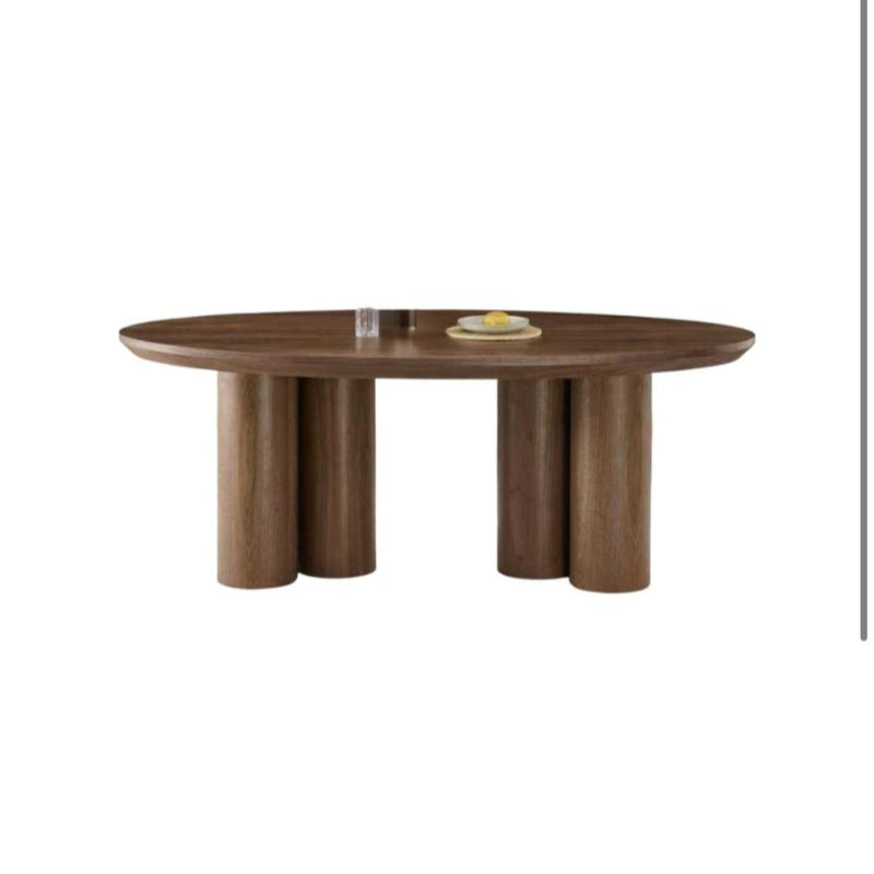 Eettafel - Royal bruin veneer