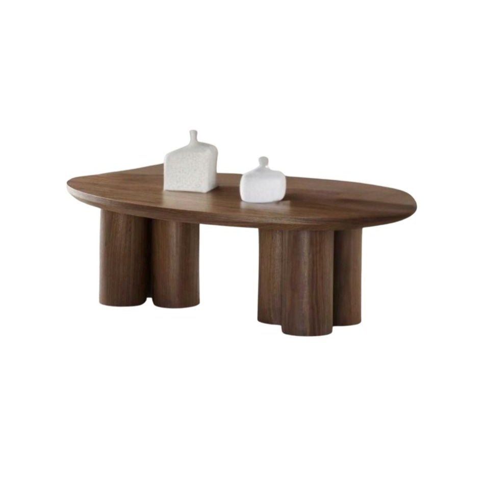 salontafel ovaal - Royal bruin veneer