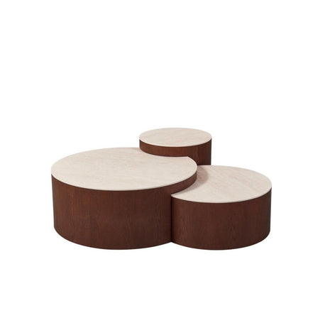 Salontafel clover - Aqua bruin