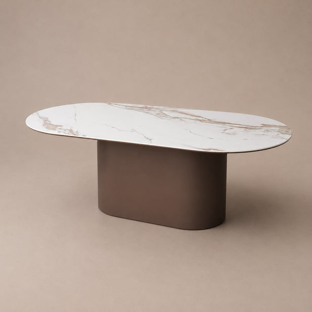 Salontafel Isabella bruin ovaal- 130 cm