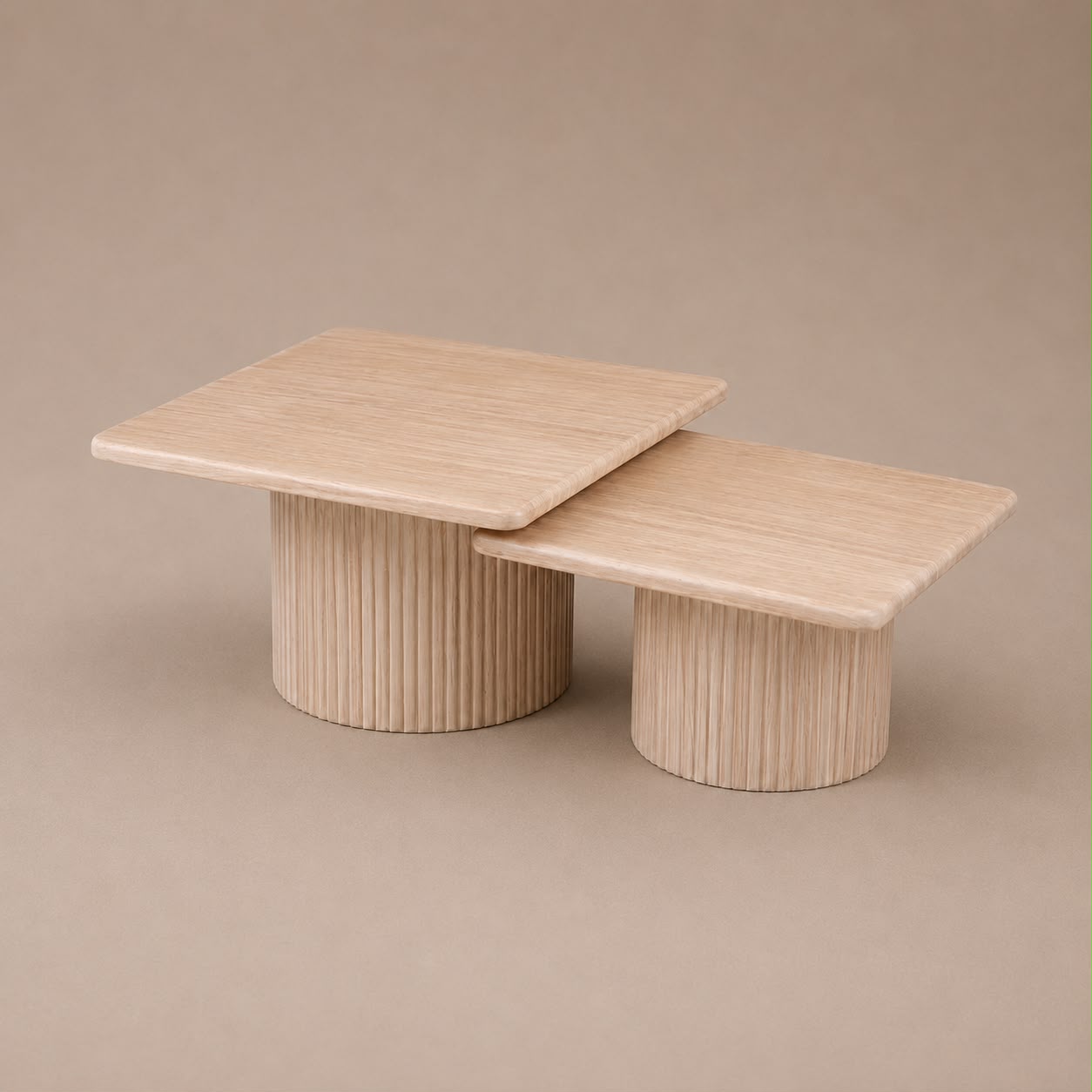 Salontafel Flinstone - Vierkant (Candan) - 2 delig