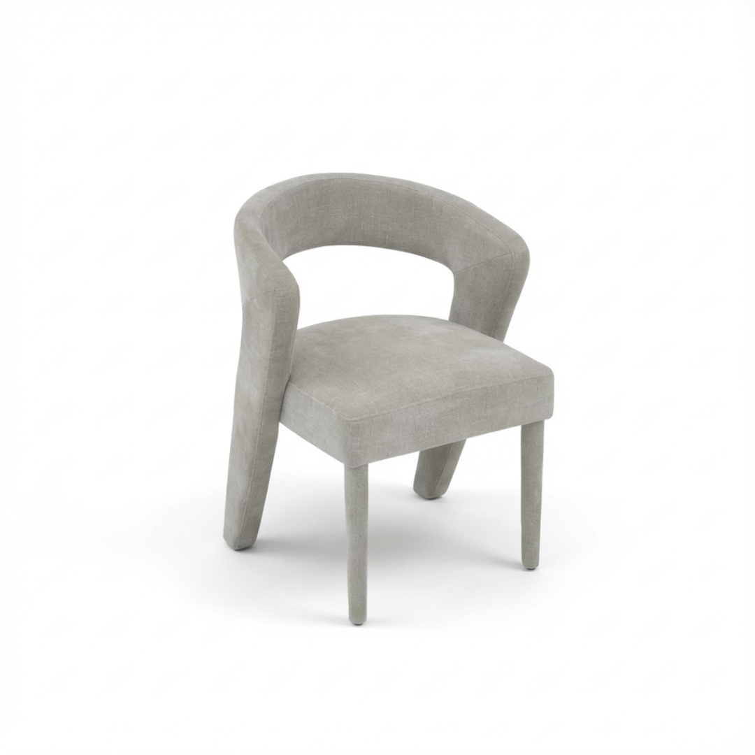 Eetkamerstoel London – Organisch Design & Volledig Gestoffeerd