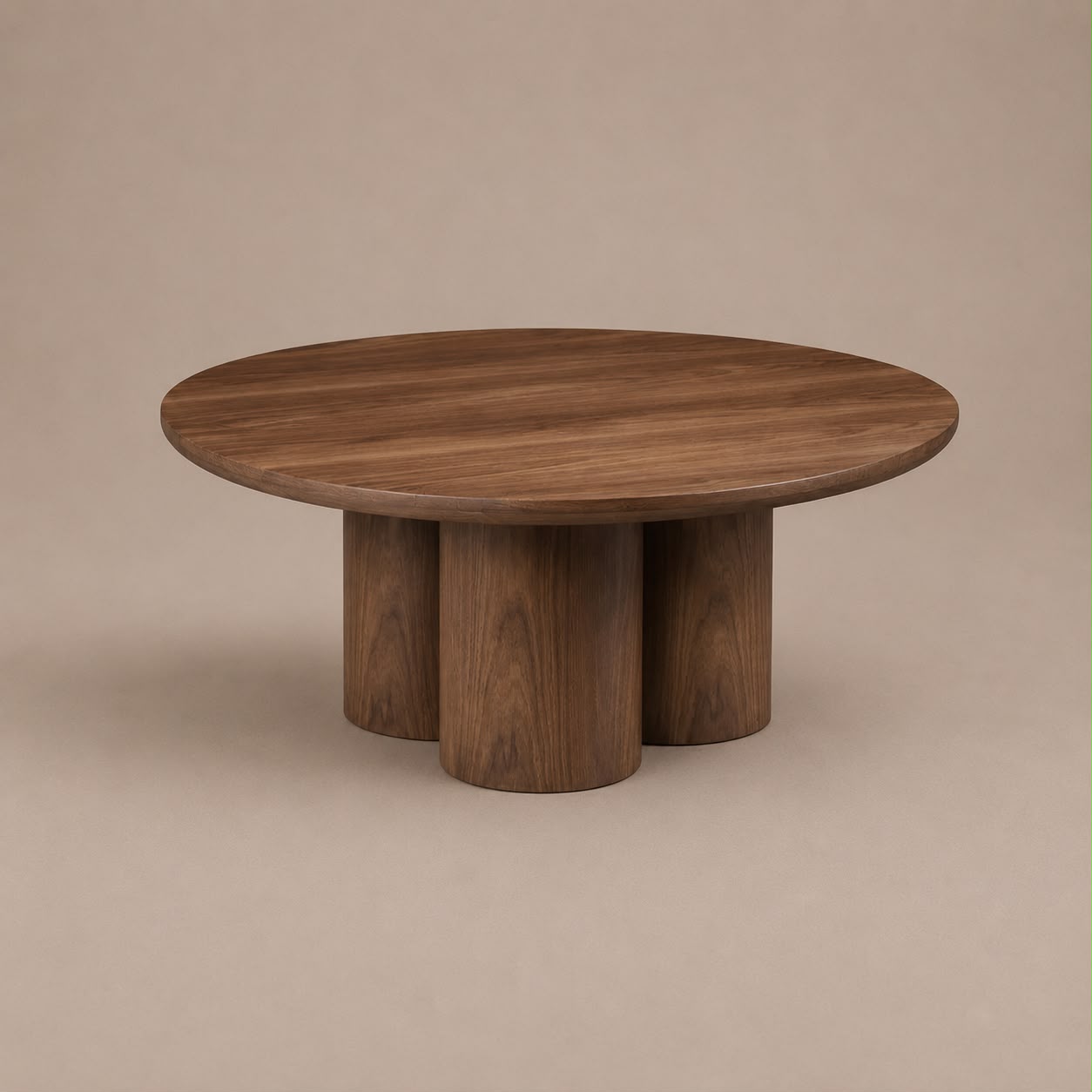 Salontafel Royal - Rond – Luxe Design met Zuilpoten (Ø110cm)