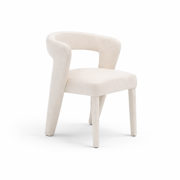 Eetkamerstoel London – Organisch Design & Volledig Gestoffeerd