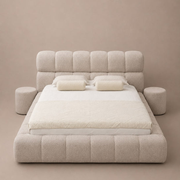Boxspring Fendi met Opbergruimte – Beige / Crème