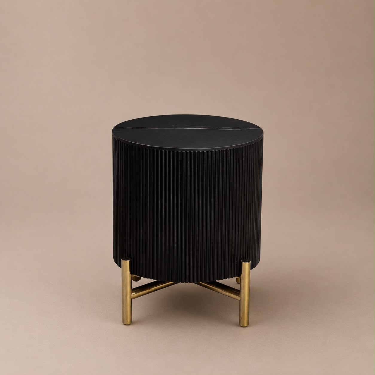 Bijzettafel - Ocean zwart/goud