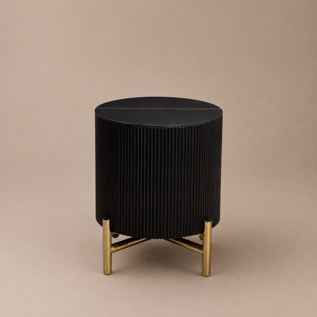 Bijzettafel - Ocean zwart/goud
