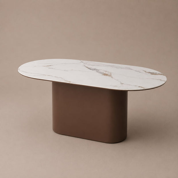 Eettafel - Isabella bruin ovaal