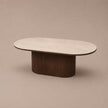 Salontafel Aqua - Ovaal - Beige houtlook