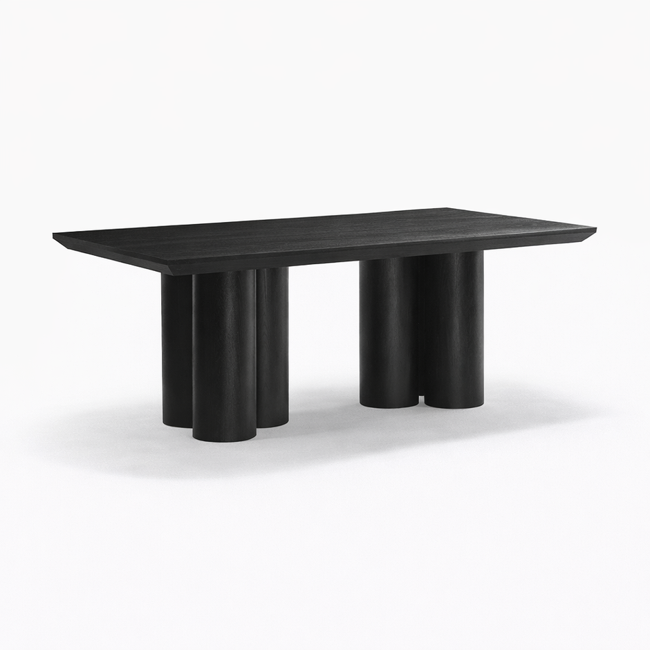 Eettafel Royal - Rechthoek – Luxe Zuilpoten