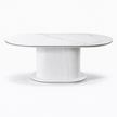 Eettafel Ocean - Ovaal – Marmerlook met Ribbels