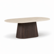 Eettafel Travertin - Ovaal