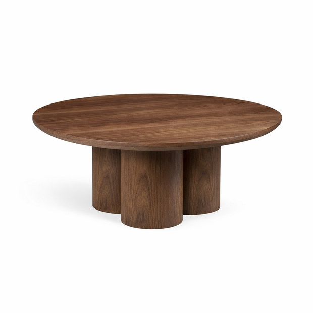 Salontafel Royal - Rond – Luxe Design met Zuilpoten (Ø110cm)