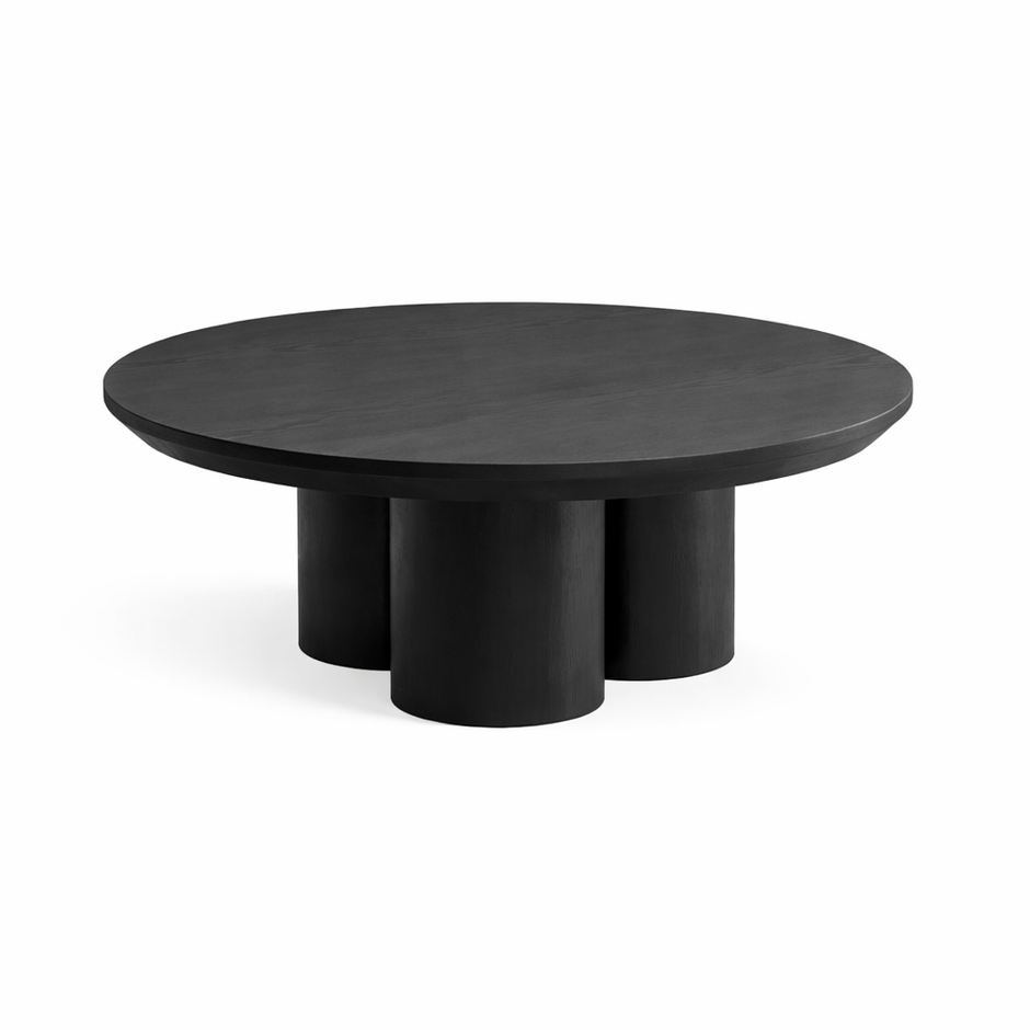 Salontafel Royal - Rond – Luxe Design met Zuilpoten (Ø110cm)