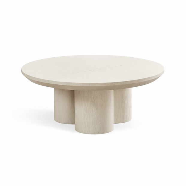 Salontafel Royal - Rond – Luxe Design met Zuilpoten (Ø110cm)