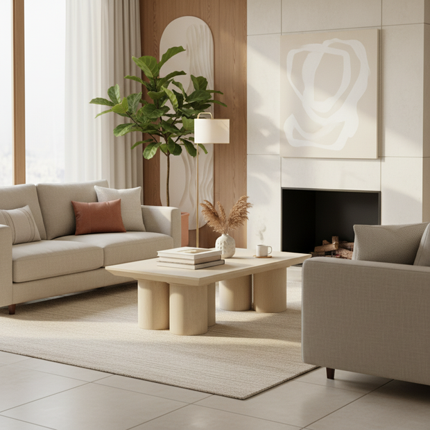 Salontafel Royal – Tafel met Zuilpoten