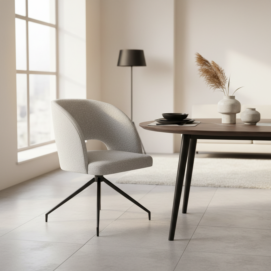 Eetkamerstoel Doewa – Moderne Kuipstoel