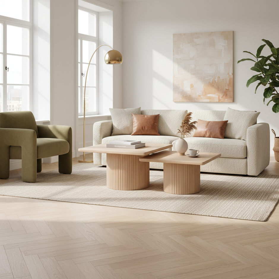 Salontafel Flinstone - Vierkant (Candan) - 2 delig