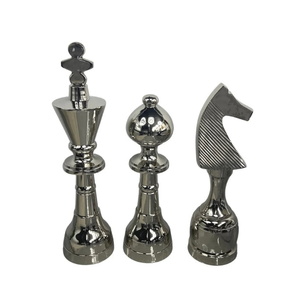 Luxe schaakdecoratie 3-delig