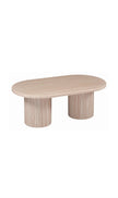 Travertine salontafel ovaal