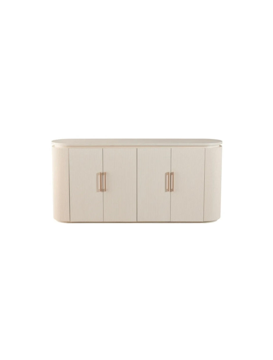 Dressoir - Kimberly 180x40x85 zwart plain