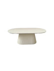 Salontafel - Kimberly 130x70cm wit plain