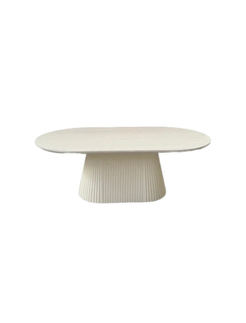 Salontafel - Kimberly 130x70cm wit plain