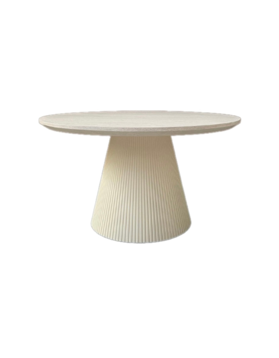 Eettafel - Kimberly 130cm wit plain