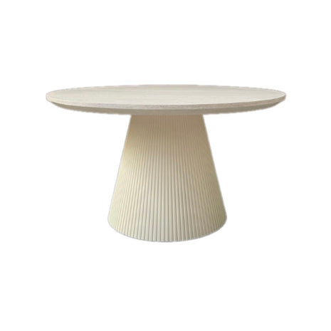 Eettafel - Kimberly 130cm wit plain