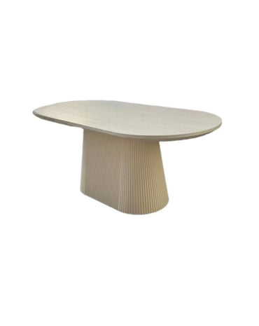 Eettafel- Kimberly 160x90 wit plain