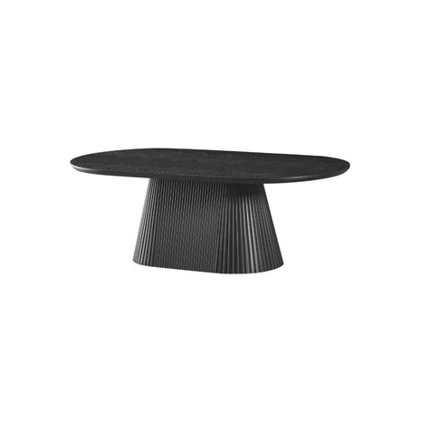 Salontafel - Kimberly 130x70cm zwart visgraat