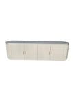 Tv-meubel - Kimberly 200x40x55 zwart plain