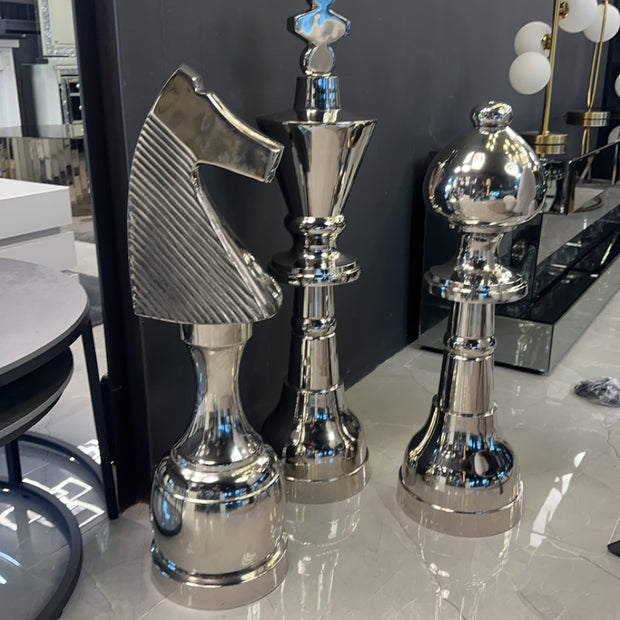 Luxe schaakdecoratie 3-delig