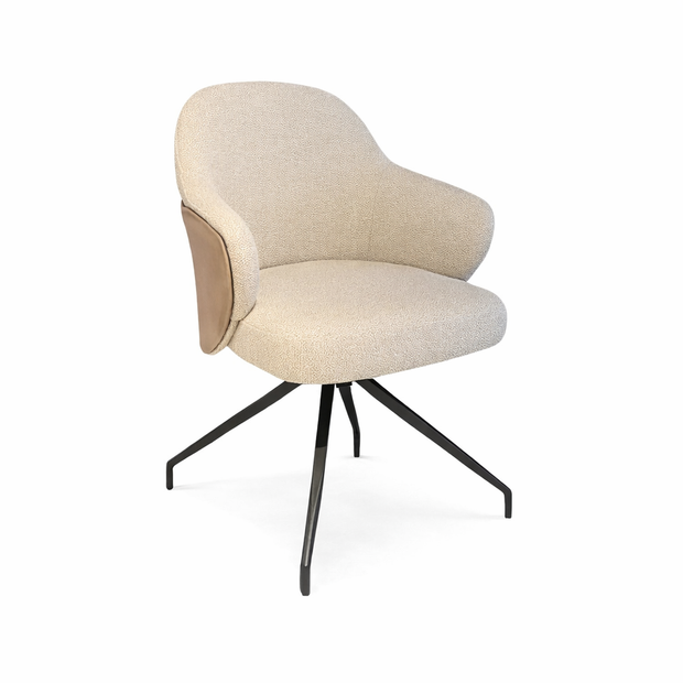 Eetkamerstoel Madrid – Luxe Kuipstoel met Armleuning