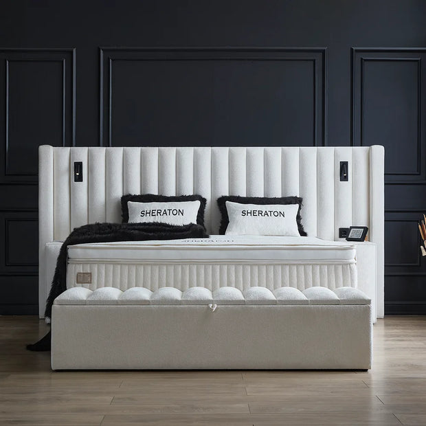 Boxspring Sheraton – Wit / Crème