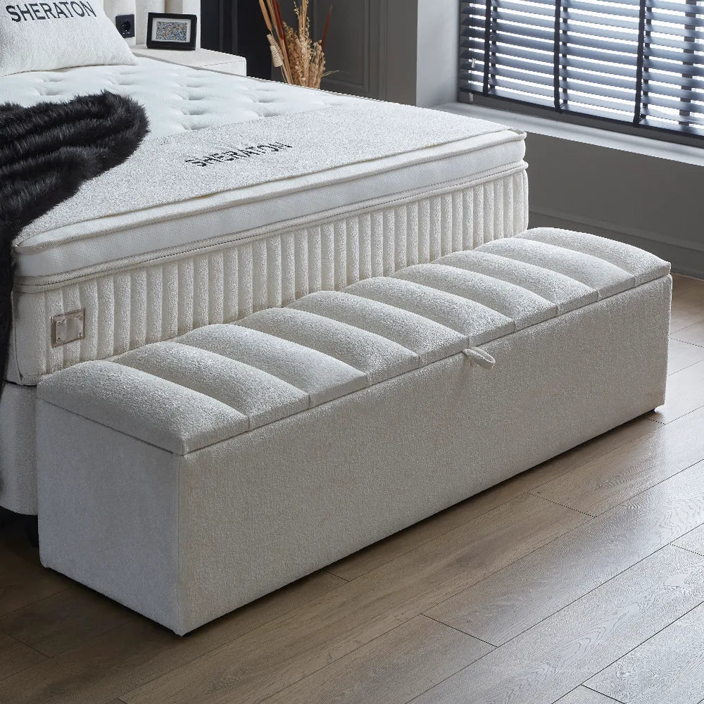 Boxspring Sheraton – Wit / Crème