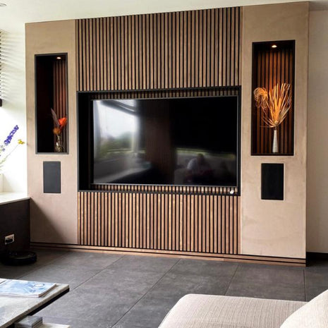 Akupanel | Akoestische Wandpanelen Ash Walnoot 280x60