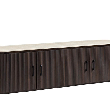 Tv meubel - Travertin X Kimberly Bruin