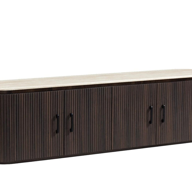 Tv meubel - Travertin X Kimberly Bruin