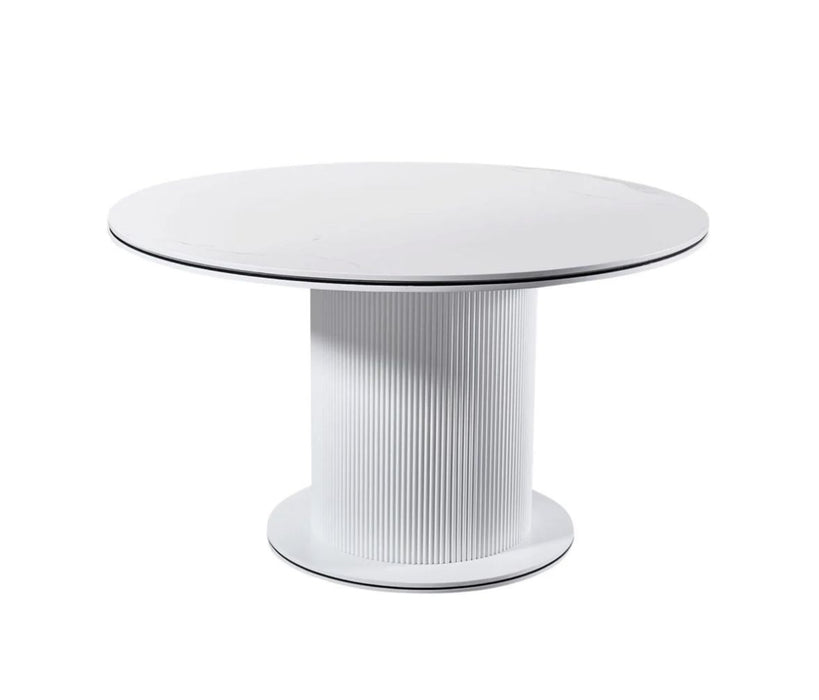 Eettafel Ocean rond wit-zwart