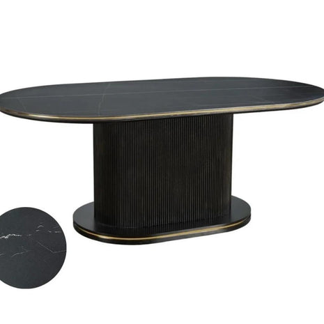 Eettafel - Ocean zwart/goud