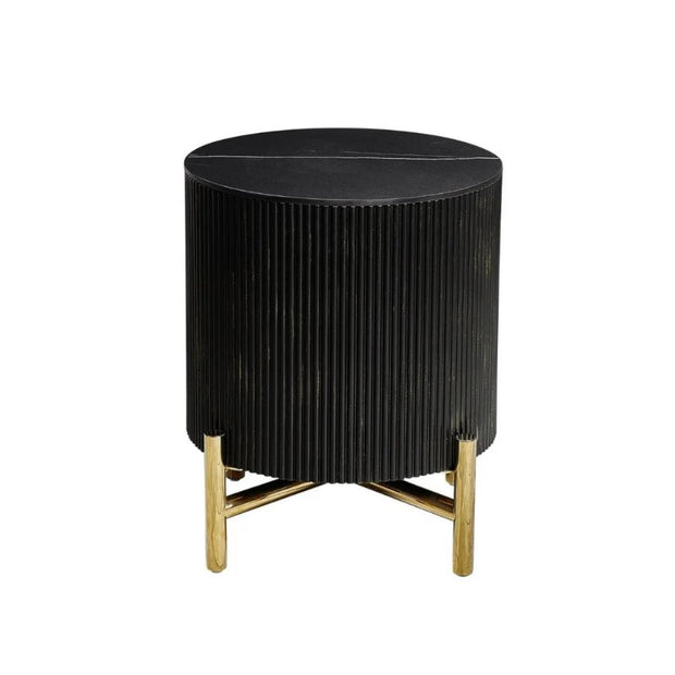 Bijzettafel - Ocean zwart/goud