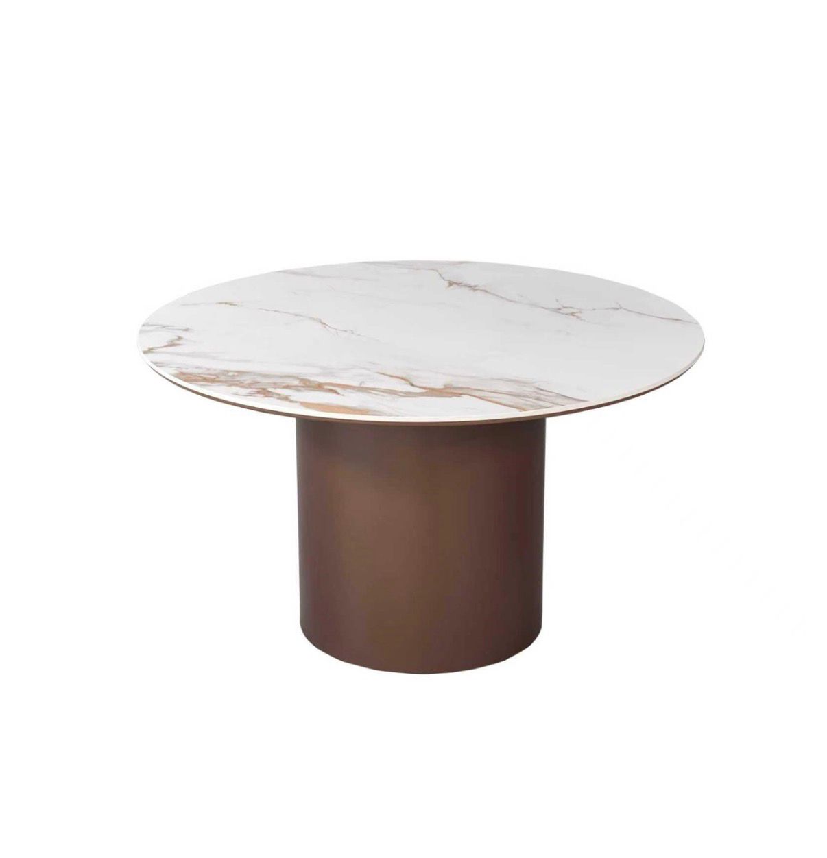 Eettafel - Isabella bruin rond 130 cm