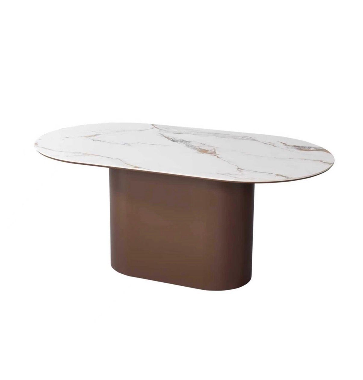 Eettafel - Isabella bruin ovaal