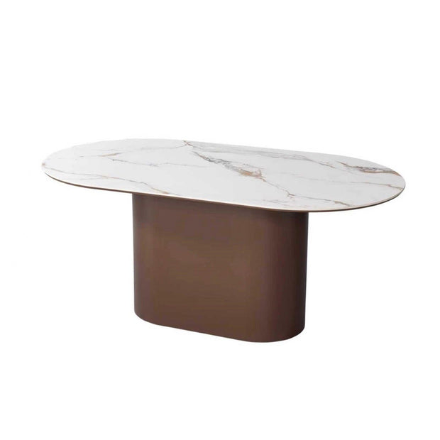 Eettafel - Isabella bruin ovaal