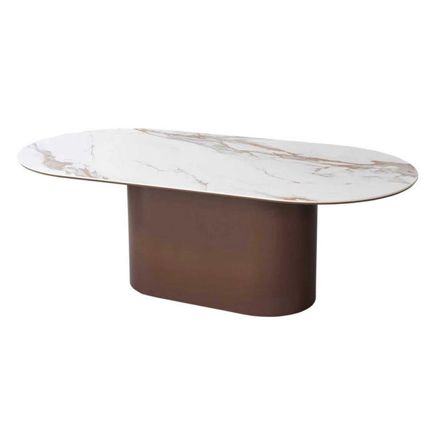 Salontafel Isabella bruin ovaal- 130 cm