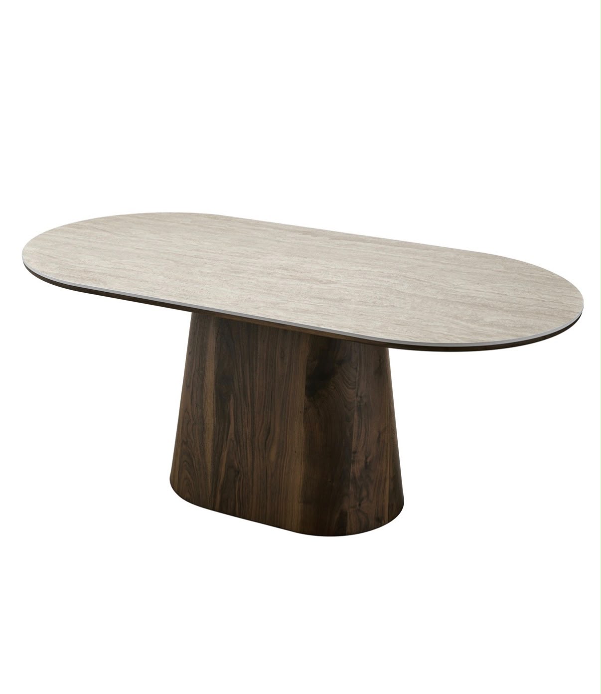 Eettafel - Japandi walnut keramisch 180cm